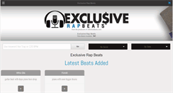 Desktop Screenshot of exclusiverapbeats.com